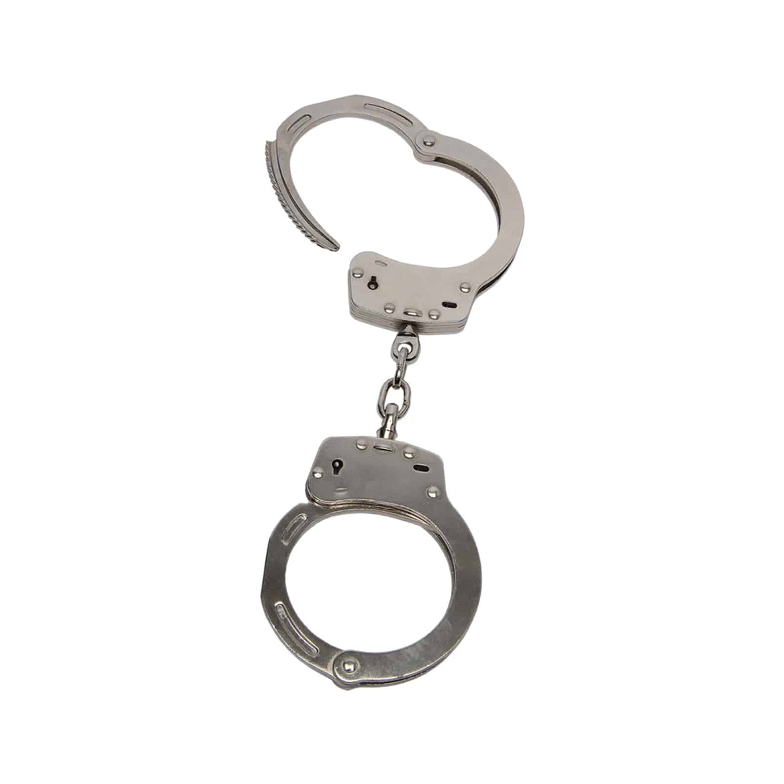 Nickel-Plated Steel Double Lock Handcuffs