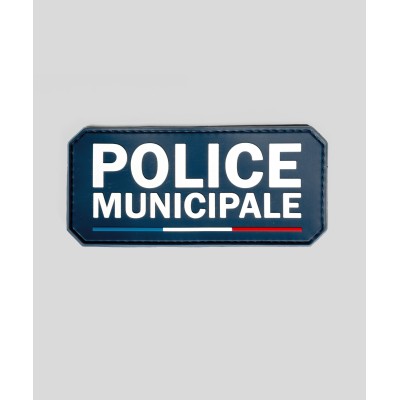 Rubber Patch "POLICE MUNICIPALE" Velcro 13×6 cm – GK