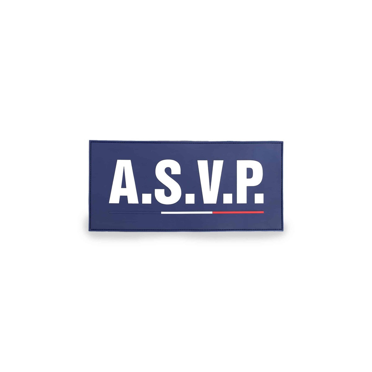 Rubber Flap "ASVP" Velcro 28x13 cm – GK