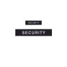 Pack Flaps "SECURITY" Black HV (chest and back) 3x12cm + 5x27cm