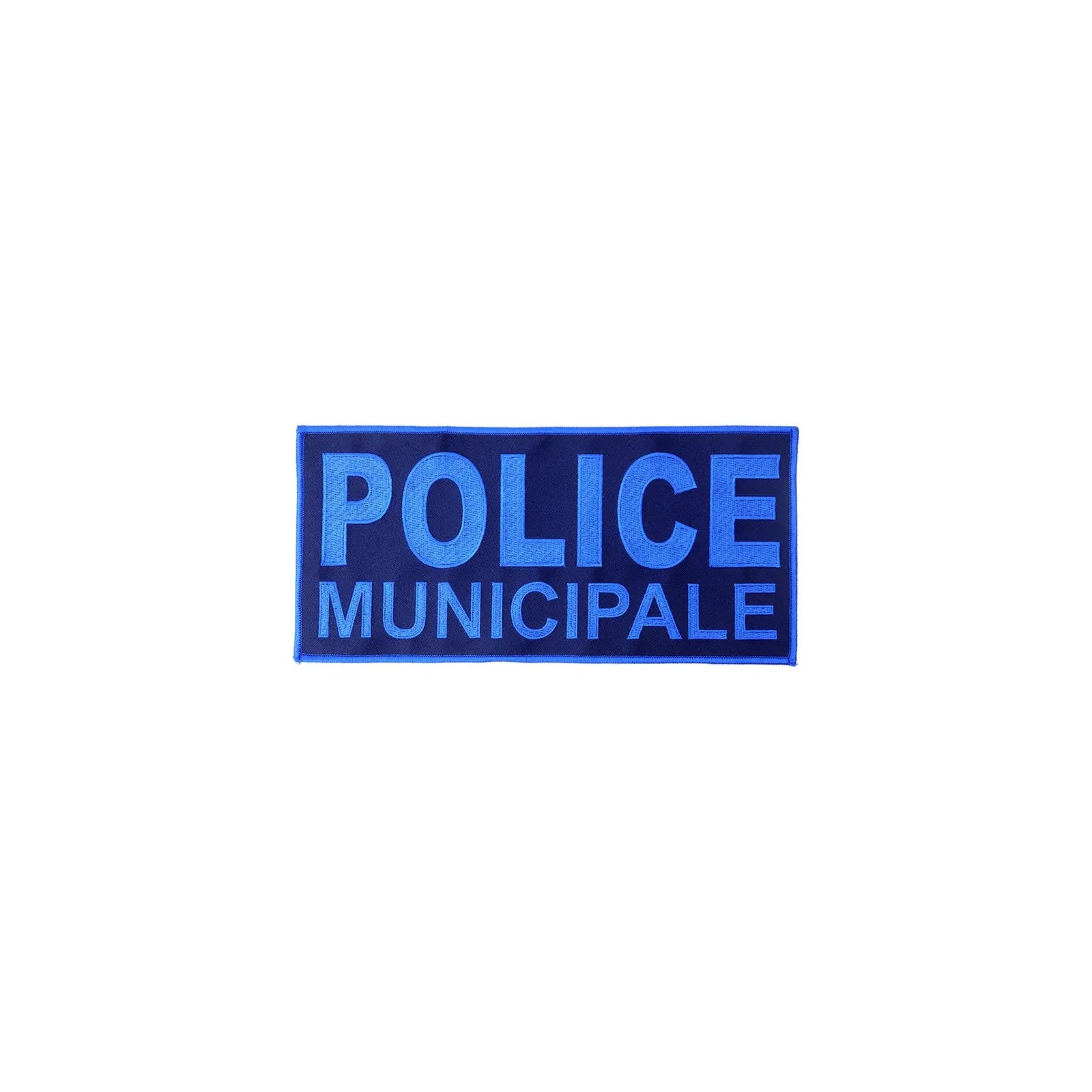 Flap Bleu Police Municipale Basse Visibilité 28x13cm
