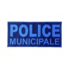 Low Visibility Blue Municipal Police Patch 28x13cm