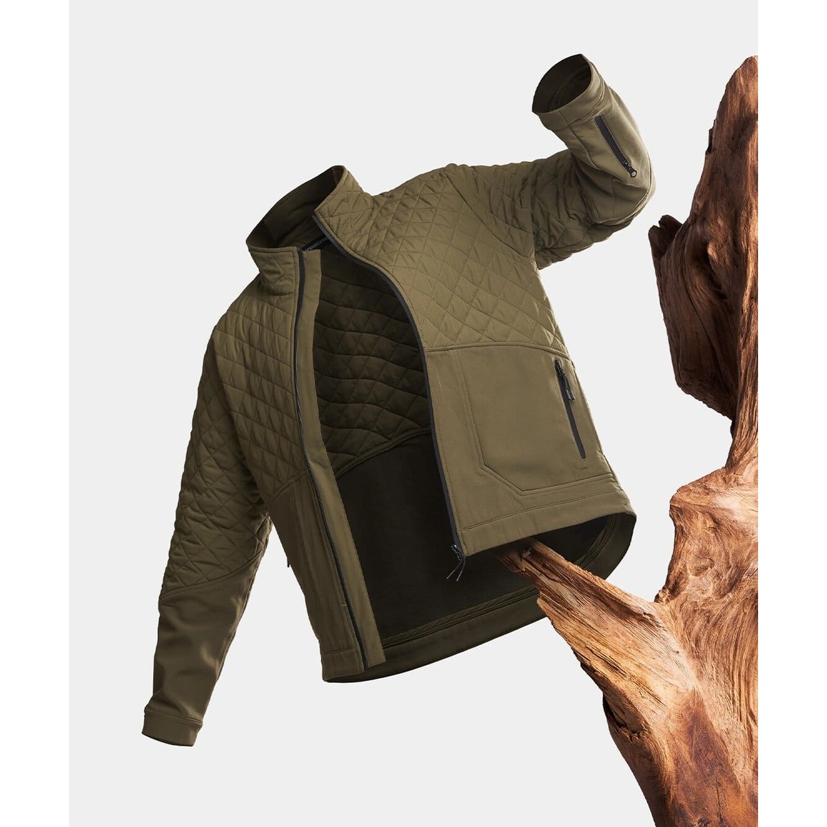Storm Bi-Material Softshell Jacket Khaki