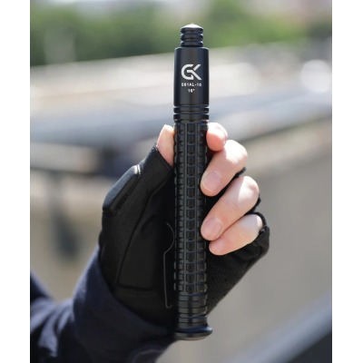 Bâton Télescopique Acier & Aluminium avec Bouton Poussoir - vue 3