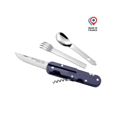 Bivouac Knife with Utensils – Blue
