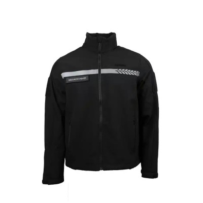 Private Security Softshell with HV Bands – GK SAFETEK®️