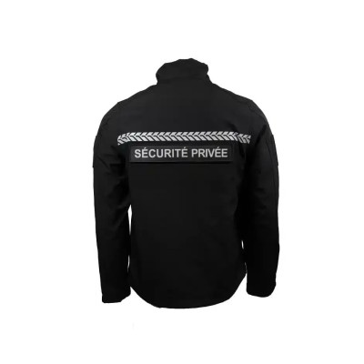 Softshell Sécurité Privée avec bandes HV – GK SAFETEK®️