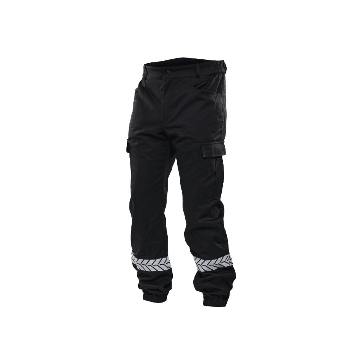 Pantalon Sécurité Privée noir avec bandes HV - GK SAFETEK®️