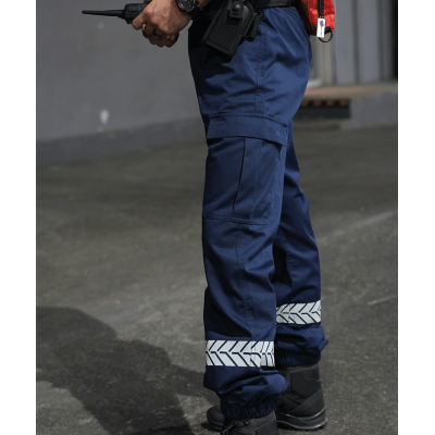 Private Security Pants Navy Blue with HV Bands – GK SAFETEK®