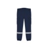 Pantalon Sécurité Privée marine avec bandes HV - GK SAFETEK®️