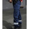 Pantalon Sécurité Privée marine avec bandes HV - GK SAFETEK®️