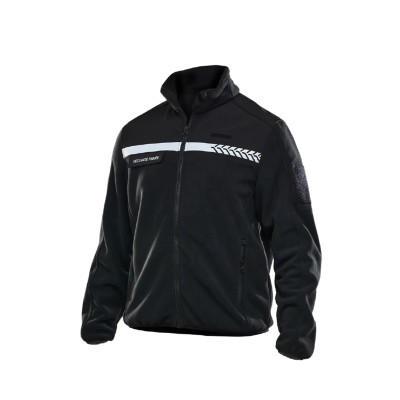 Private Security Fleece with HV Bands – GK SAFETEK®
