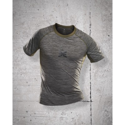 T-shirt de Sport Stamina Kaki / Gris - vue 4