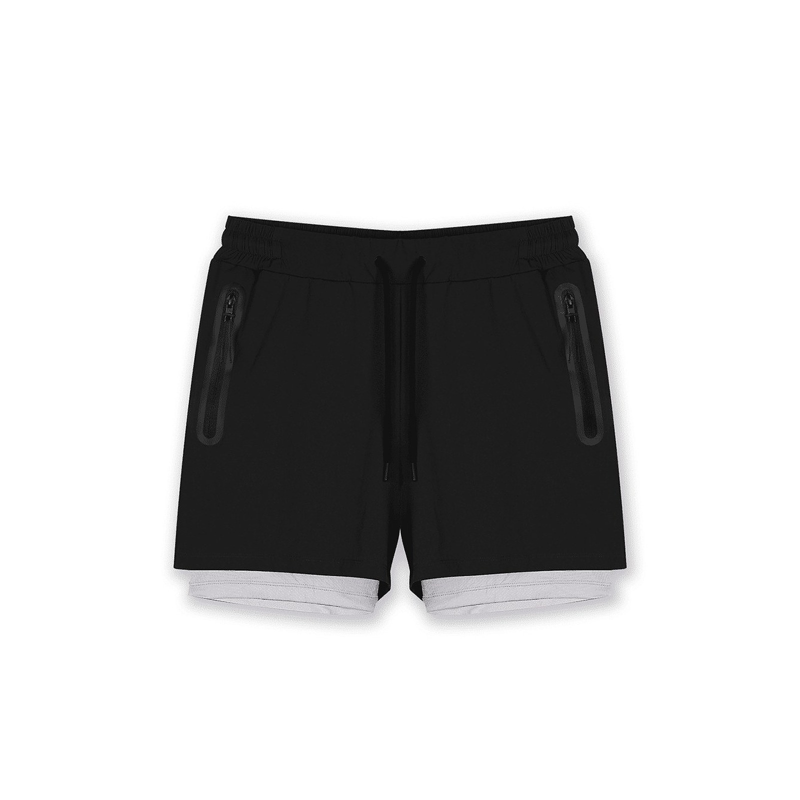 Short de Sport Sprint 2-en-1 GK UNDERCOVER Noir