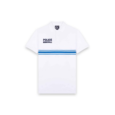 White Short Sleeve Buttoned Polo