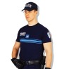 Tee-shirt marine manches courtes