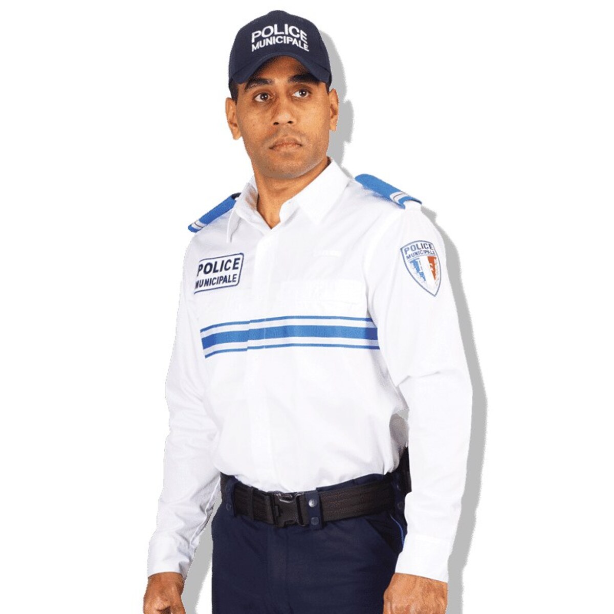 White Long Sleeve Municipal Police Shirt