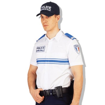 White Short-Sleeve Shirt Municipal Police