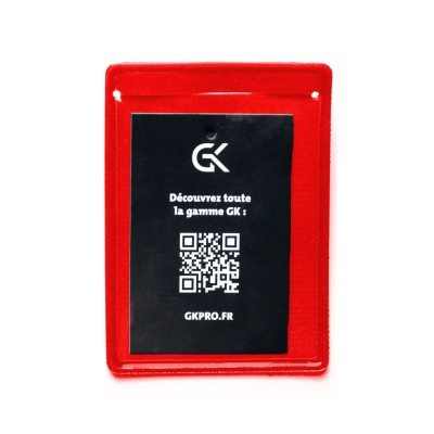 Professional Card Holder with Velcro Red – Pack of 10