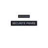 Pack Flaps "SECURITE PRIVEE" Black HV (chest and back) 3x12cm + 5x27cm - vue 2
