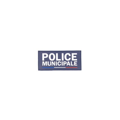 Rubber Patch "POLICE MUNICIPALE" Velcro 13×6 cm – GK