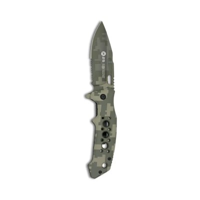 Couteau Pliant Tactique Pixel Vert – K25 - vue 2