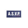 Rubber Flap "ASVP" Velcro 28x13 cm – GK