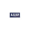 Rubber Flap "ASVP" Velcro 13x6 cm – GK