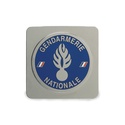Gendarmerie Badge with Square Mount