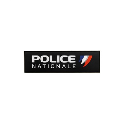 Flap Gomme “POLICE NATIONALE” Velcro 25×5 cm – GK - vue 2