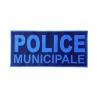 Low Visibility Blue Municipal Police Patch 28x13cm - vue 2