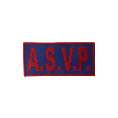 ASVP Fabric Patch 13×6 cm - vue 2