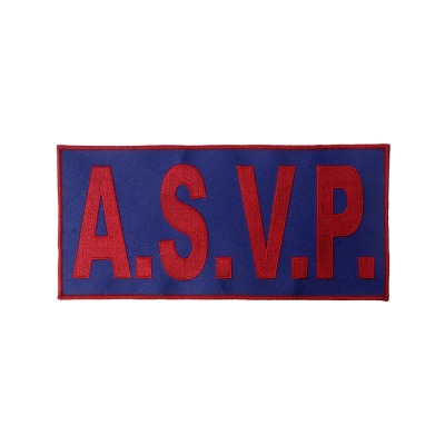 ASVP Fabric Patch 23×13 cm - vue 2