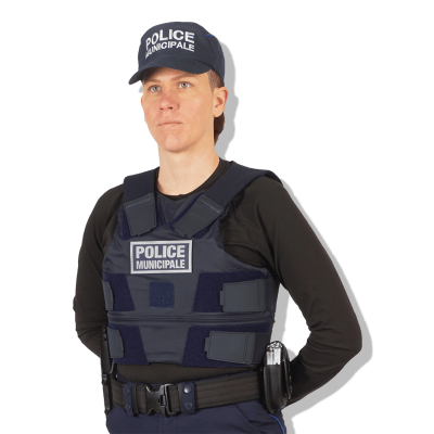 Ballistic Vest with Retro-Reflective PM Flaps