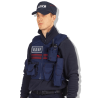 Housse de gilet pare-balles bandes bordeaux a.s.v.p.