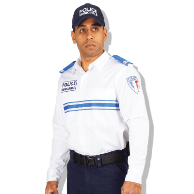 Chemise blanche manches longues police municipale