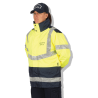 Veste coupe-vent etanche bicolore securite ecole