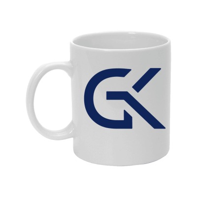 Mug blanc gk pro uniform - vue 3