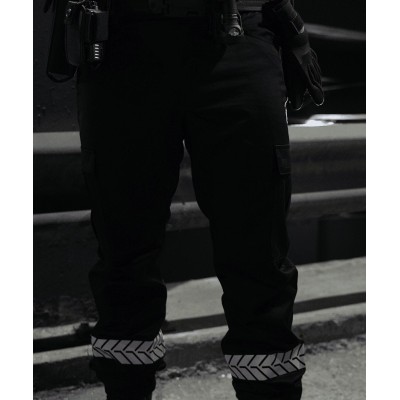 Private Security Pants Black with HV Bands – GK SAFETEK®