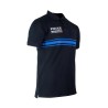 Navy Blue Short Sleeve Button-Up Polo Shirt