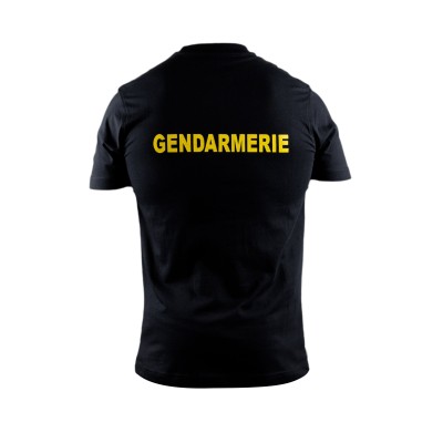 Gendarmerie T-shirt – Yellow Inscription