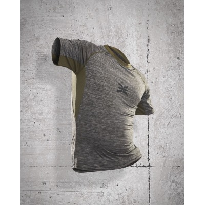 T-shirt de Sport Stamina Kaki / Gris - vue 7