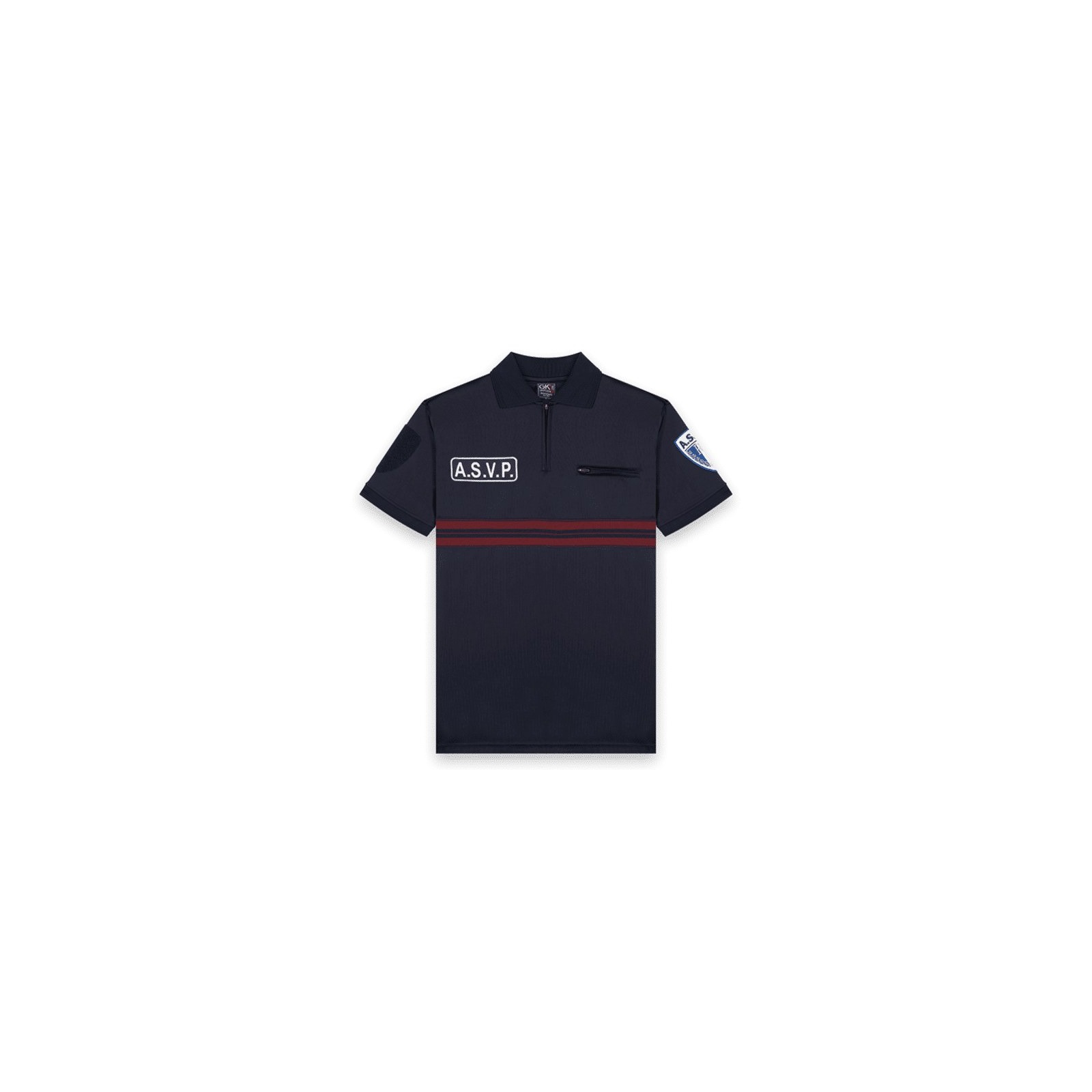 ASVP Short Sleeve Zippered Polo Breathable Mesh