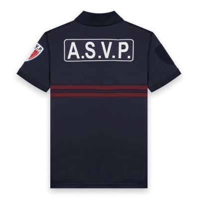 ASVP Short Sleeve Zippered Polo Breathable Mesh - vue 2