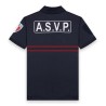 Polo ASVP Manches Courtes Zippé Maille Respirante