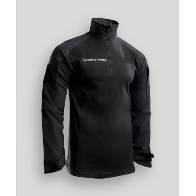 UBAS Long Sleeve Shirt PRIVATE SECURITY – Black