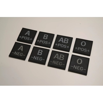 PVC Blood Type Chest Patch