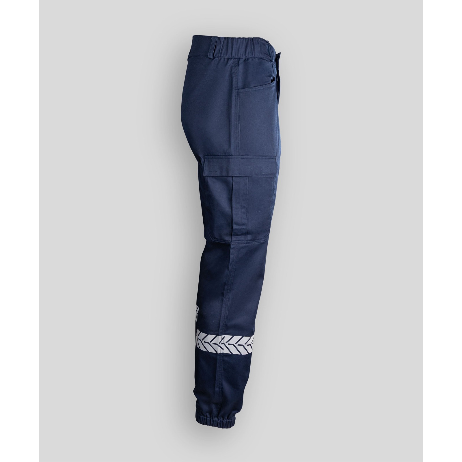 Pantalon Sécurité Privée Marine avec Bandes HV - GK SAFETEK®️