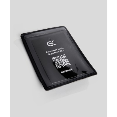 Support pour carte professionnelle avec velcro Noir - Lot de 10