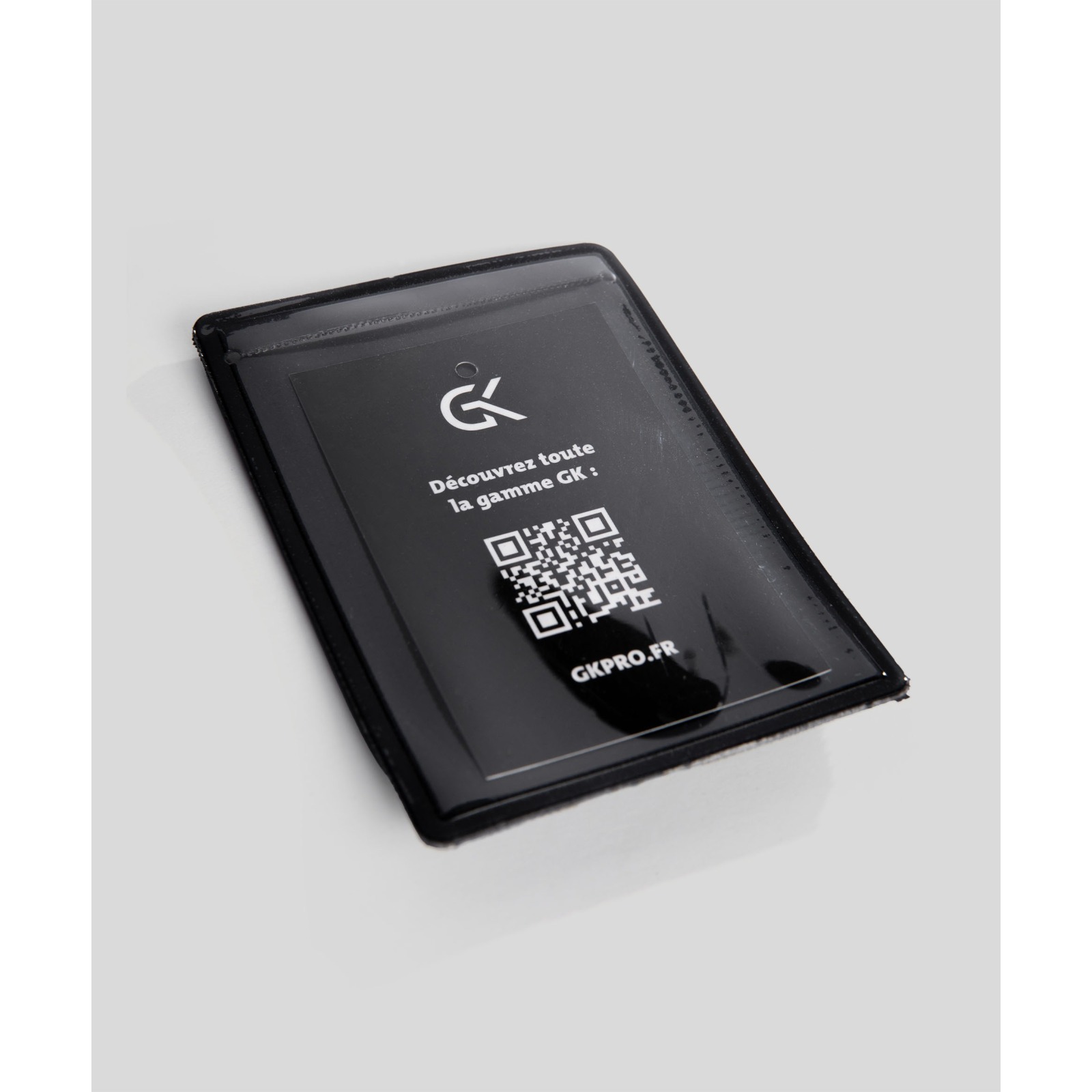 Support pour carte professionnelle avec velcro Noir - Lot de 10